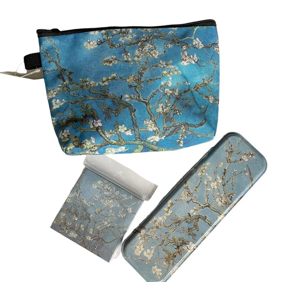 Van Gogh Almond Blossom, Floral Bag Desk Set Immersive Lighthouse Exclusive NEW - Picture 1 of 14
